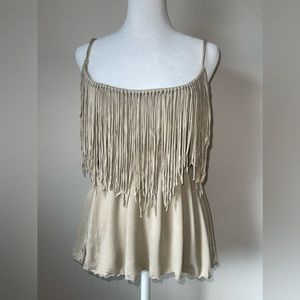 NWOT Khush tassel string top